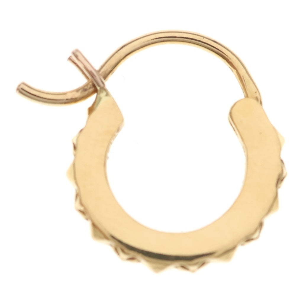 CHROME HEARTS(クロムハーツ) 22K TINY TFP HOOP トゥルーファッキンパンク タイニー フープピアス ゴールド レディース
