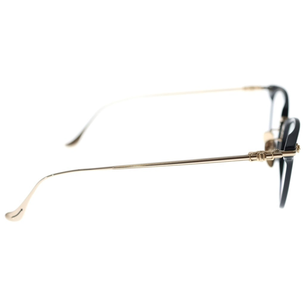 CHROME HEARTS(クロムハーツ) SHAGASS サイドクロステンプルウェリントン アイウェア 眼鏡 51□21‐145 ゴールド/ブラック