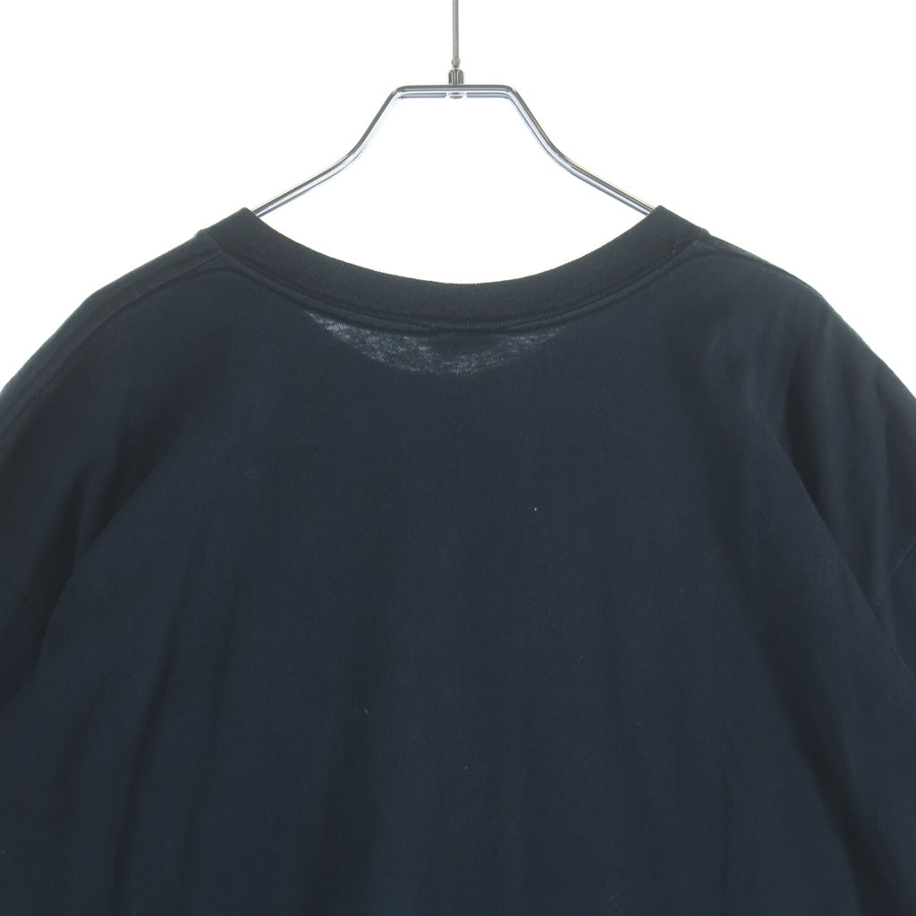 CHROME HEARTS(クロムハーツ) OLD DBL CH CRS S/S Tee オールド ダブルCHクロス刺繍 胸ポケット クルーネック半袖Tシャツカットソー ブラック