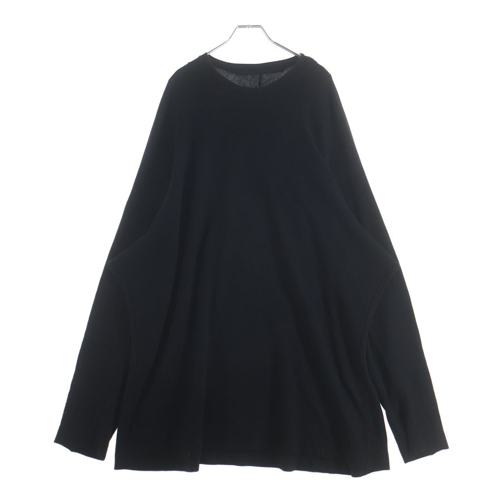JULIUS(ユリウス) 18SS メッシュ クルーネック長袖カットソー ブラック 617CUM17