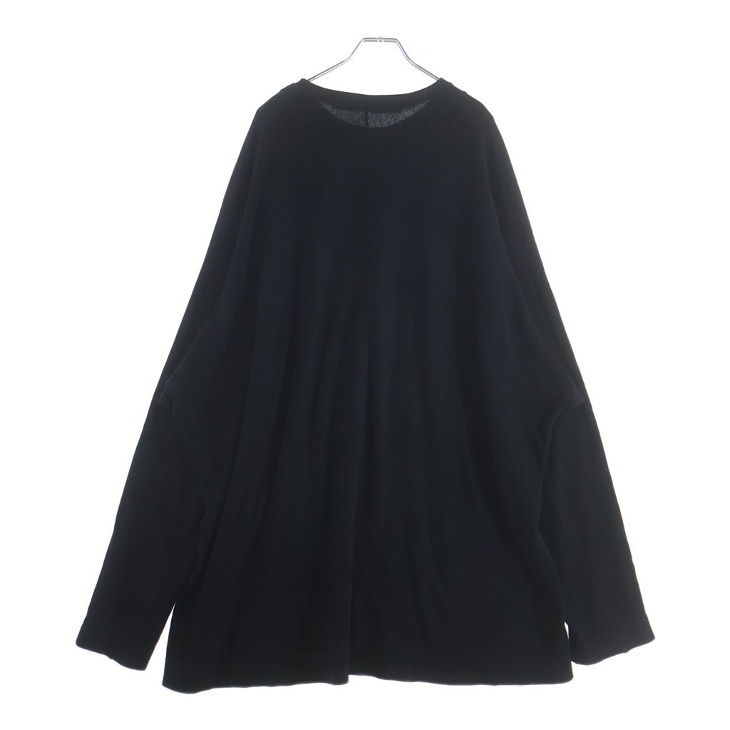 JULIUS(ユリウス) 18SS メッシュ クルーネック長袖カットソー ブラック 617CUM17