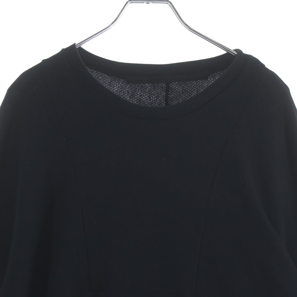 JULIUS(ユリウス) 18SS メッシュ クルーネック長袖カットソー ブラック 617CUM17