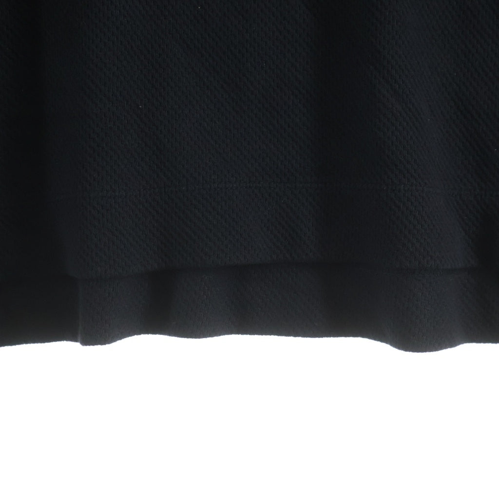 JULIUS(ユリウス) 18SS メッシュ クルーネック長袖カットソー ブラック 617CUM17