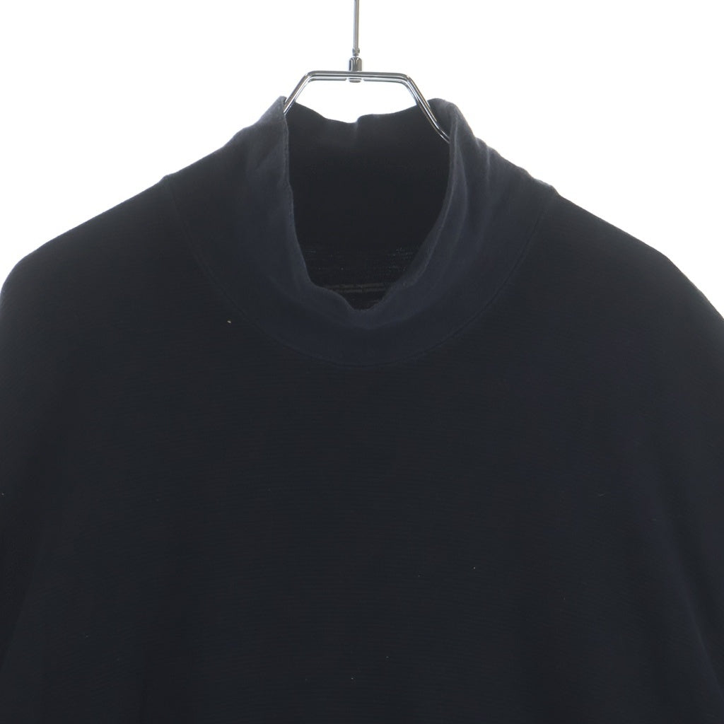 JULIUS(ユリウス) 23SS メッシュ切替タートルネック長袖カットソーブラック 807CUM2