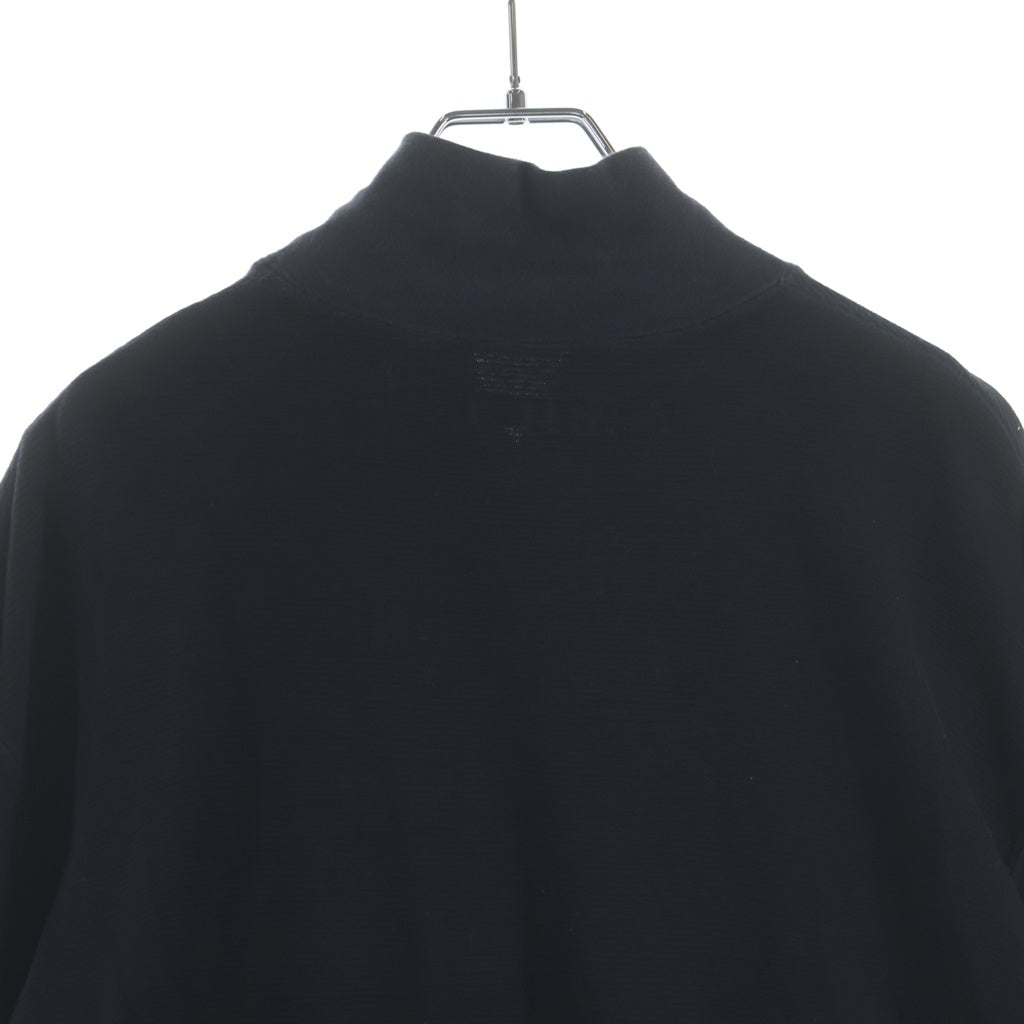 JULIUS(ユリウス) 23SS メッシュ切替タートルネック長袖カットソーブラック 807CUM2