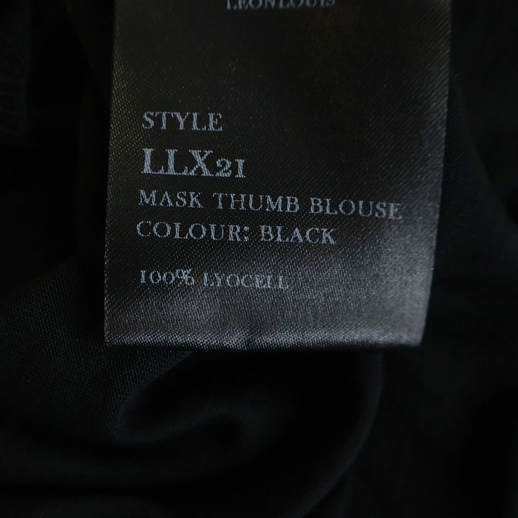 NO BRAND(ノーブランド) LEONLOUIS LLX21 MASK THUMB BLOUSE リヨセルタートルネック長袖カットソー