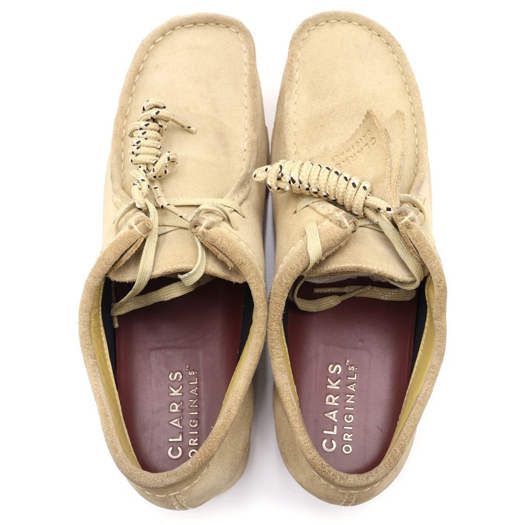 Clarks(クラークス) WallabeeGTX Vibram ワラビー レザーシューズ レースアップ スエード ヴィブラムソール アイボリー