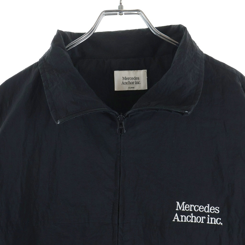 Mercedes Anchor Inc.(メルセデスアンカーインク) 25AW Logo Nylon Track Jacket ロゴ ナイロン トラックジャケット ブラック