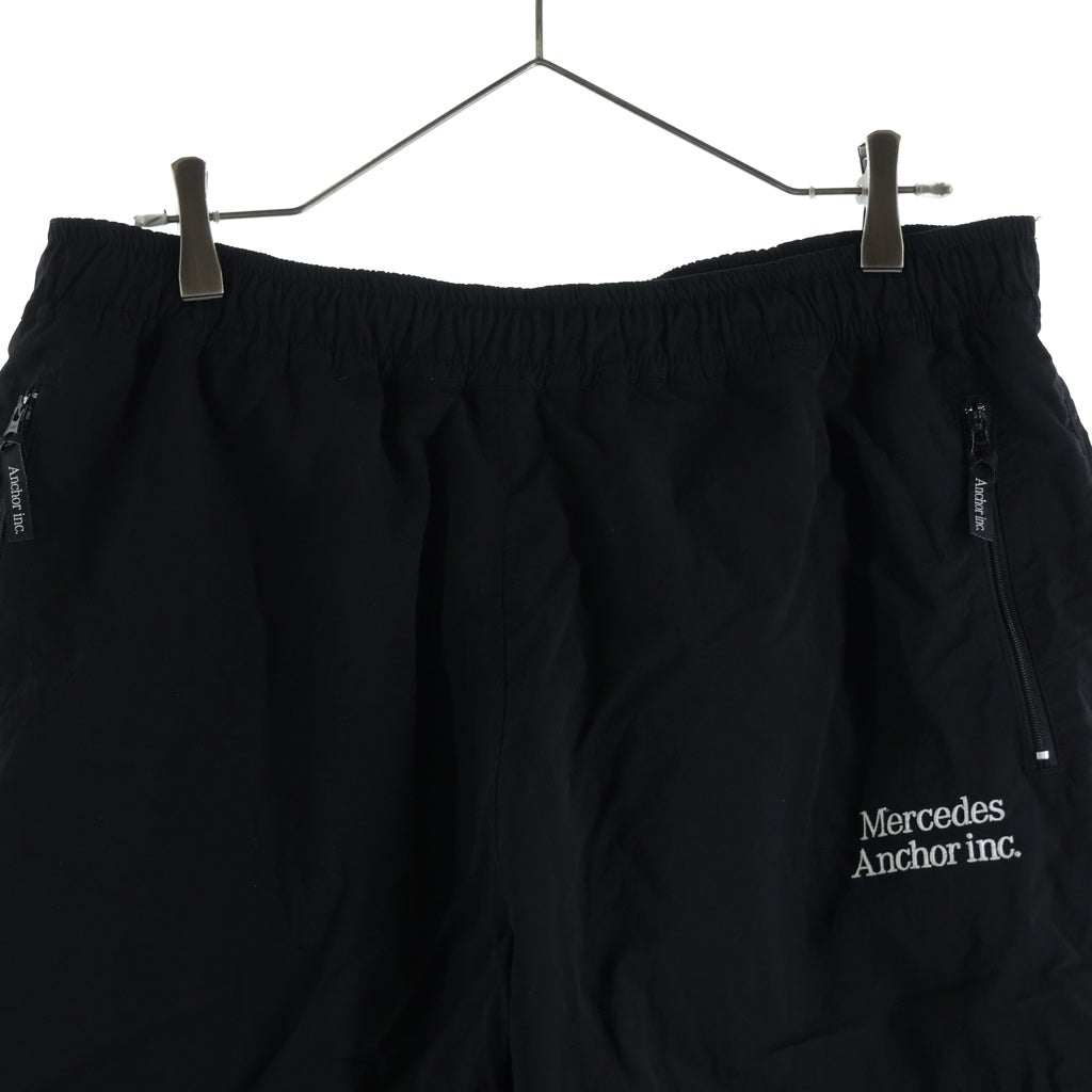 Mercedes Anchor Inc.(メルセデスアンカーインク) 25AW Logo Nylon Track Pants ロゴ ナイロン トラックパンツ ブラック