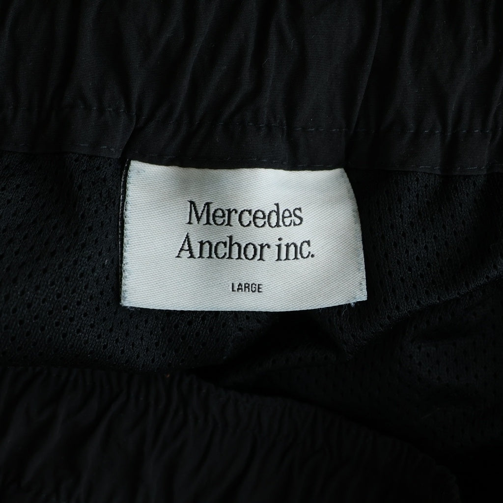 Mercedes Anchor Inc.(メルセデスアンカーインク) 25AW Logo Nylon Track Pants ロゴ ナイロン トラックパンツ ブラック