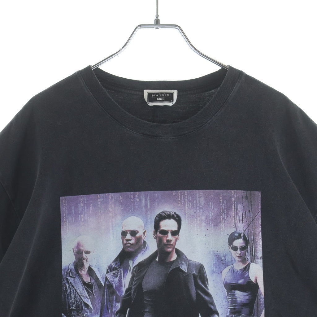 KITH(キス) The Matrix Poster Vintage Tee マトリックス ポスター ヴィンテージ クルーネック半袖Tシャツカットソー ブラック 26-073-060-0104-1-0