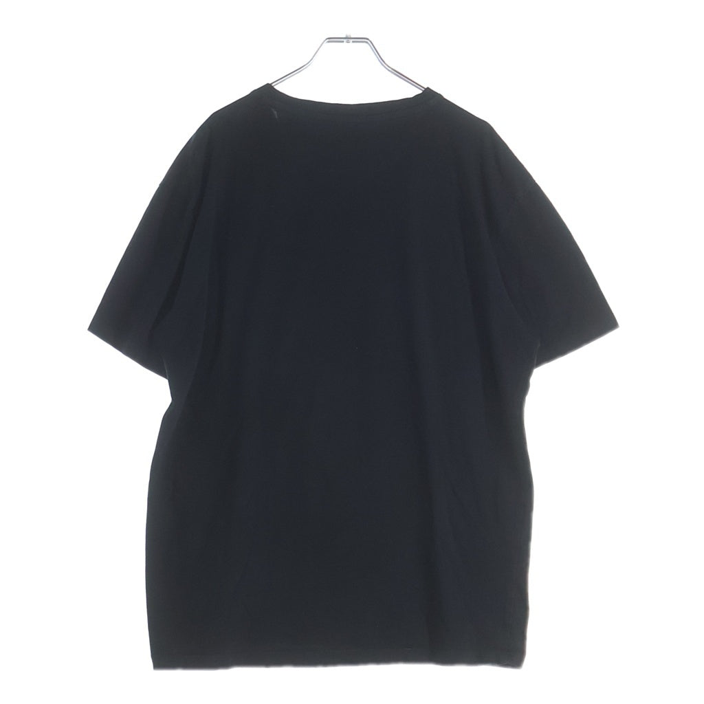 VALENTINO(ヴァレンティノ) Logo S/S Tee ロゴ刺繍 クルーネック半袖Tシャツカットソー ブラック 3V3MGI0V9LI