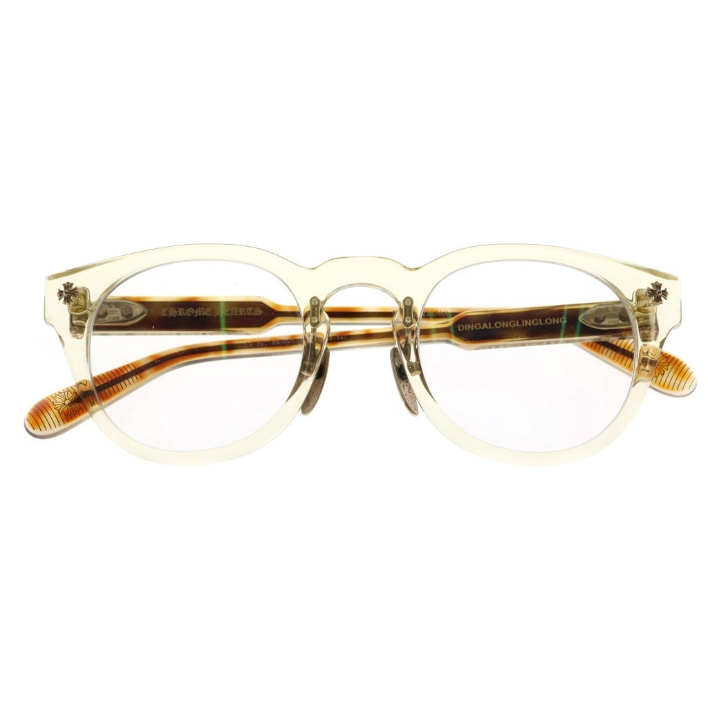 CHROME HEARTS(クロムハーツ) DINGALONGLINGLONG CHプラスフレーム ボストンサングラス メガネ 眼鏡 アイウェア クリア