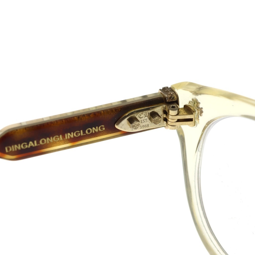 CHROME HEARTS(クロムハーツ) DINGALONGLINGLONG CHプラスフレーム ボストンサングラス メガネ 眼鏡 アイウェア クリア
