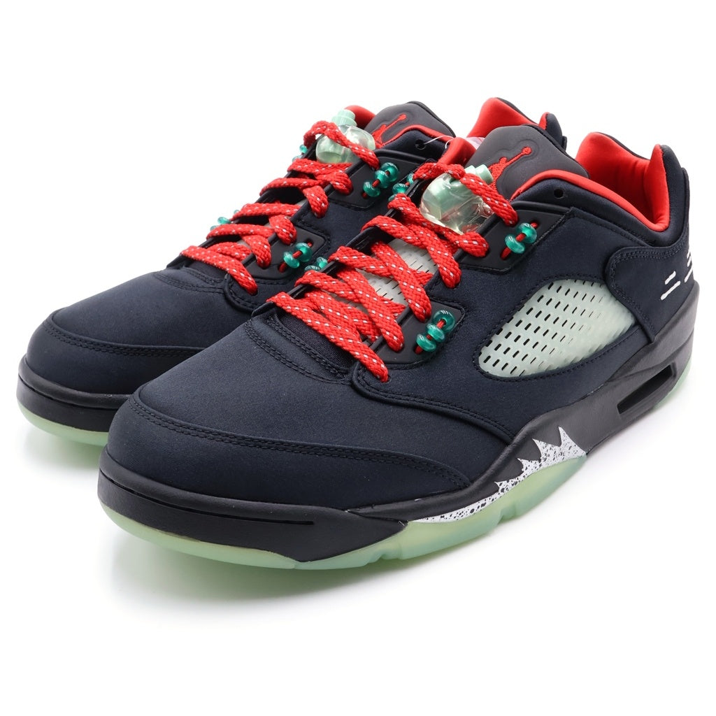 NIKE(ナイキ) ×CLOT AIR JORDAN 5 Low Jade 5 Low クロット エアジョーダン5 ロー ジェイド 5 ロー ローカットスニーカー US10.5/28.5cm ブラック DM4640 036