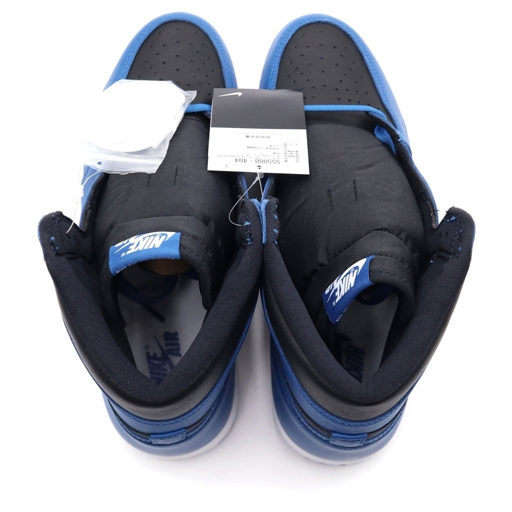 NIKE(ナイキ) AIR JORDAN 1 Retro High OG Dark Marina Blue エアジョーダン1 レトロ ハイ OG ダークマリーナブルー ハイカットスニーカー US11/29cm ブルー 555088 404