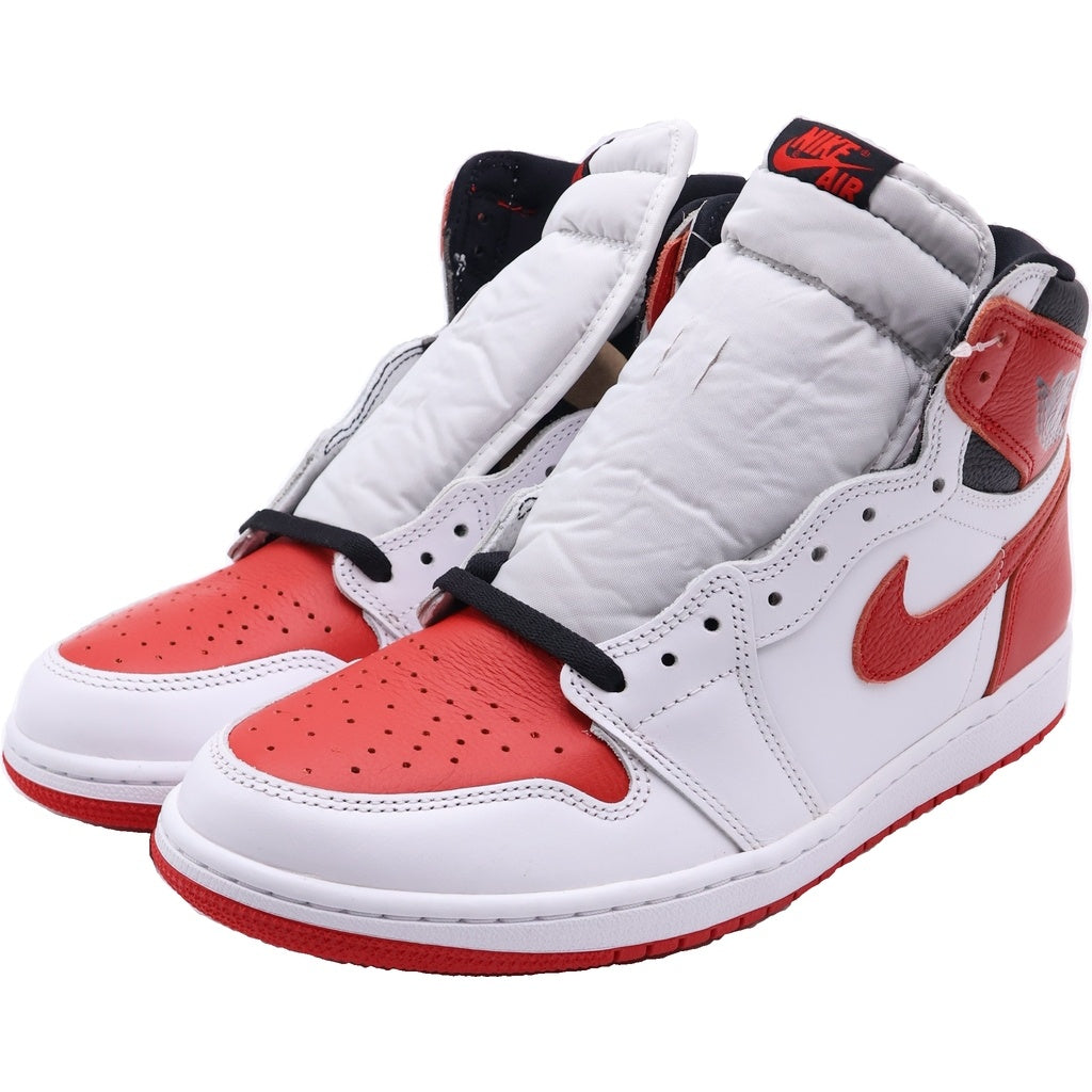 NIKE(ナイキ) AIR JORDAN 1 High OG Heritage エアジョーダン1 ハイ OG ヘリテージハイカットスニーカー レッド/ホワイト US11/29cm 555088-161