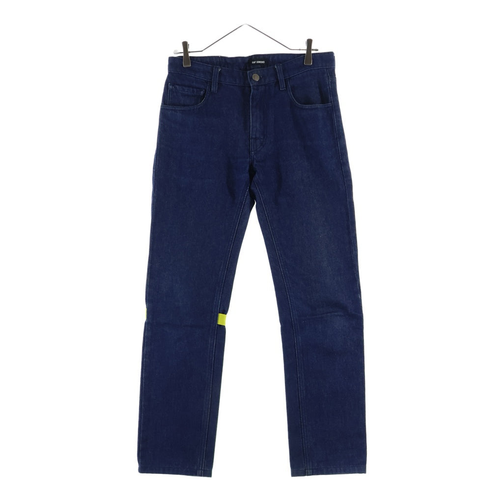 RAF SIMONS(ラフシモンズ) 19SS TR NSF RM RS REGULAR FIT DENIM PANTS WITH TAPE AND PATCH レギュラーフィットデニムパンツ インディゴ 191-312-10031