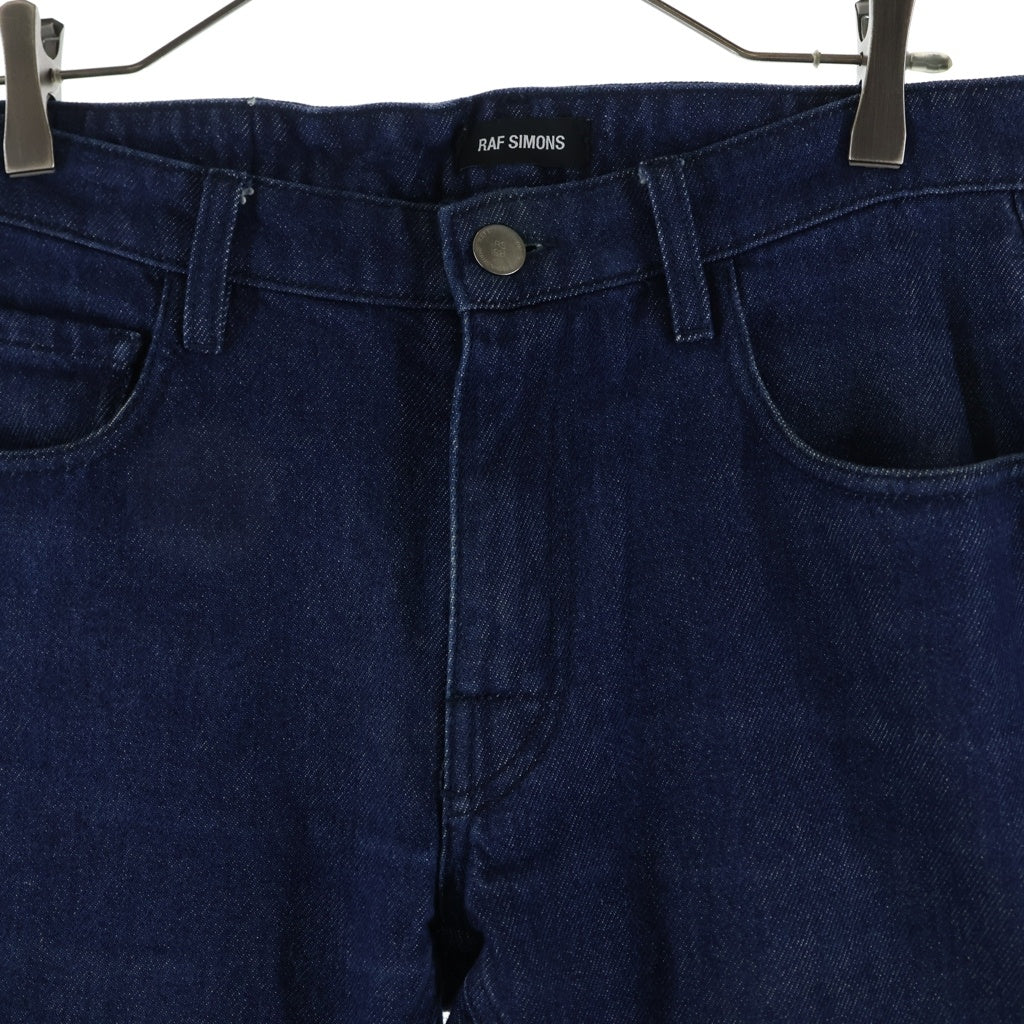 RAF SIMONS(ラフシモンズ) 19SS TR NSF RM RS REGULAR FIT DENIM PANTS WITH TAPE AND PATCH レギュラーフィットデニムパンツ インディゴ 191-312-10031