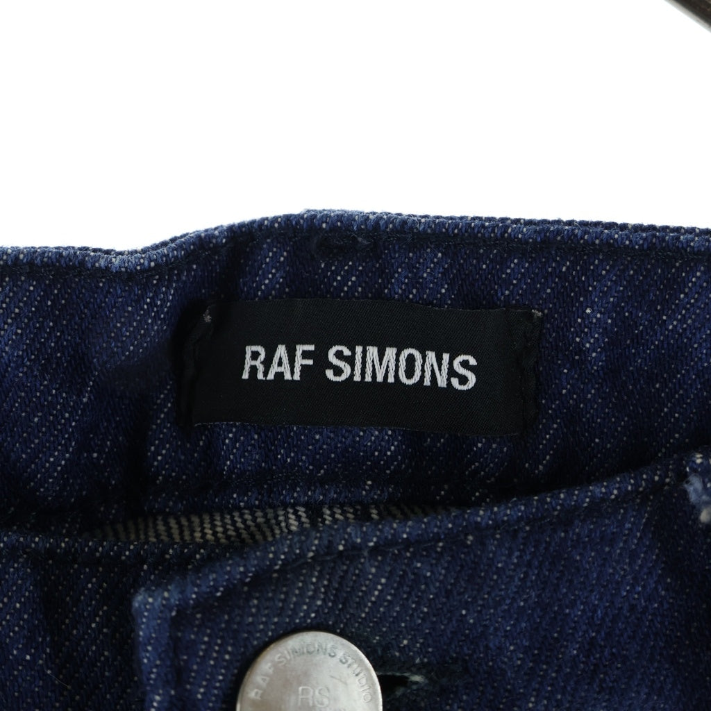 RAF SIMONS(ラフシモンズ) 19SS TR NSF RM RS REGULAR FIT DENIM PANTS WITH TAPE AND PATCH レギュラーフィットデニムパンツ インディゴ 191-312-10031