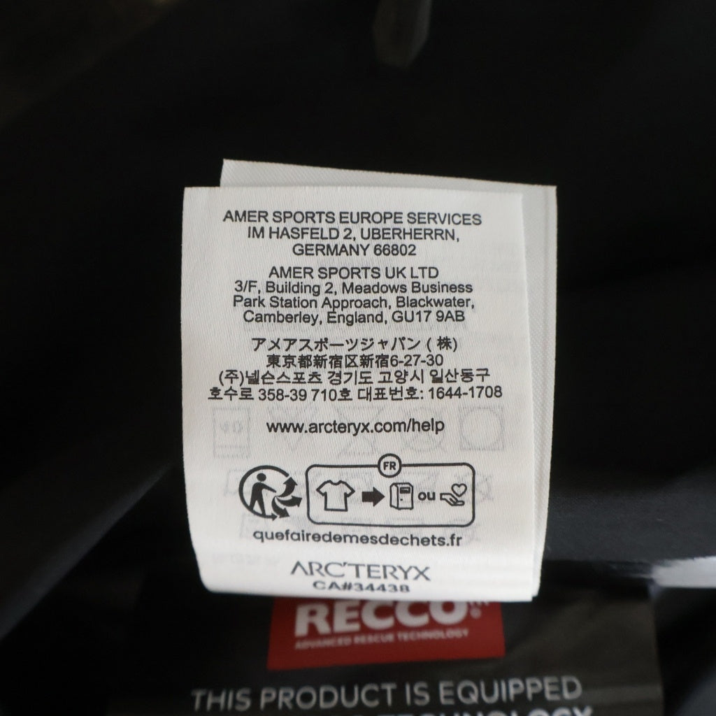 ARC'TERYX(アークテリクス) 25AW BEAT JACKET M GORE-TEX ベータ ジャケット ゴアテックス ナイロンジャケット ブラック X000010513
