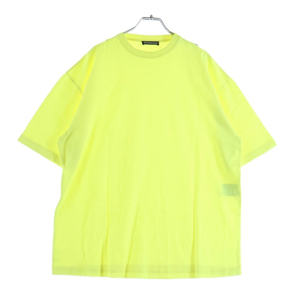 BALENCIAGA(バレンシアガ) ショルダーブランドタグ クルーネック半袖Tシャツカットソー イエロー 578139