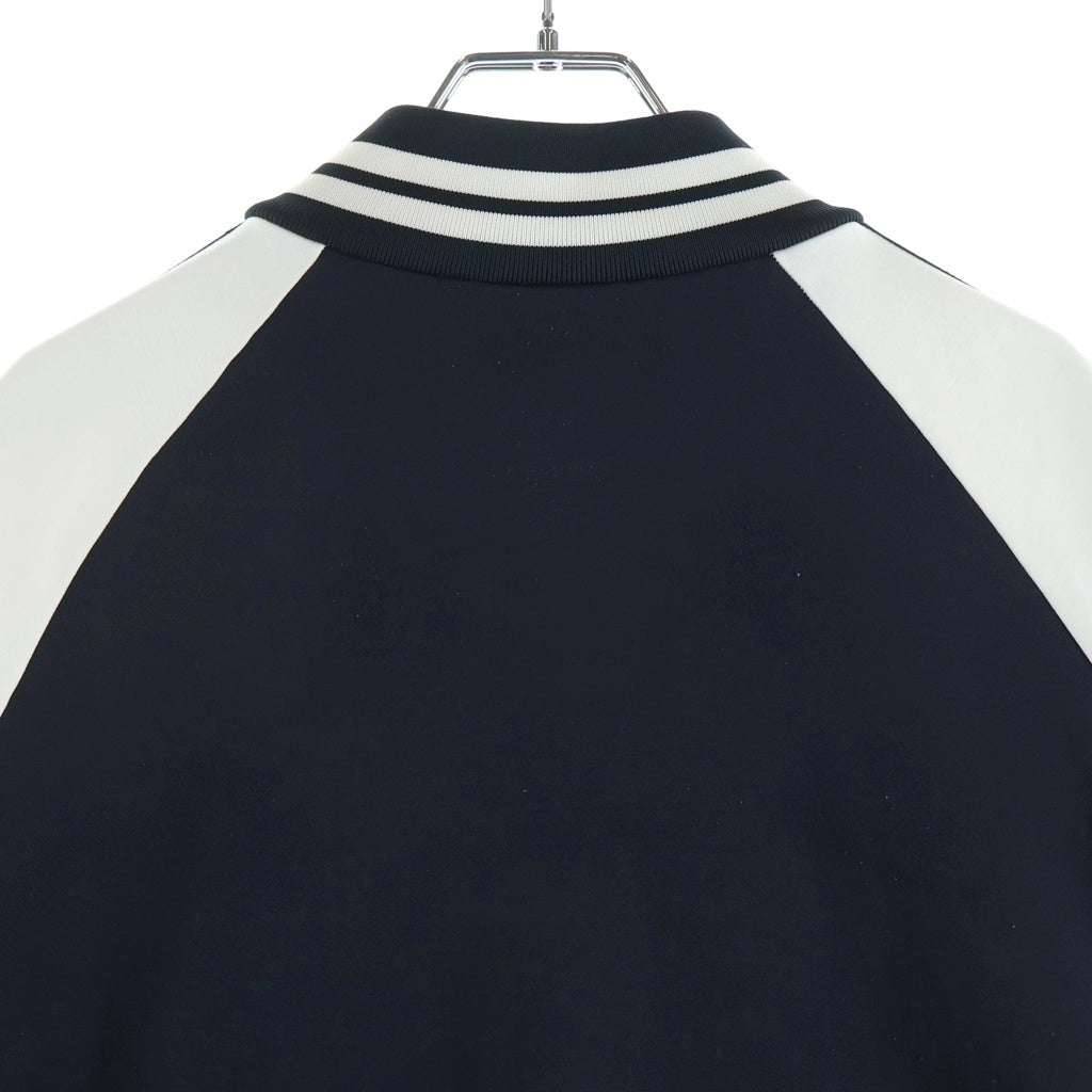 MONCLER(モンクレール) ロゴワッペン サイドラインロゴ ジップアップトラックジャケット ブラック/ホワイト G10918G7B600 8299R