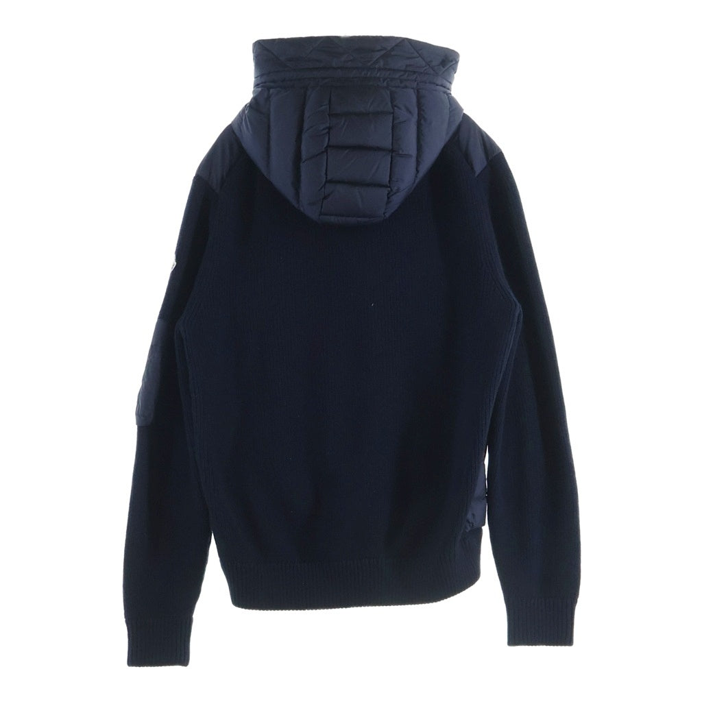 MONCLER(モンクレール) ニット切替ジップアップダウンジャケット ネイビー E209194402800 94789