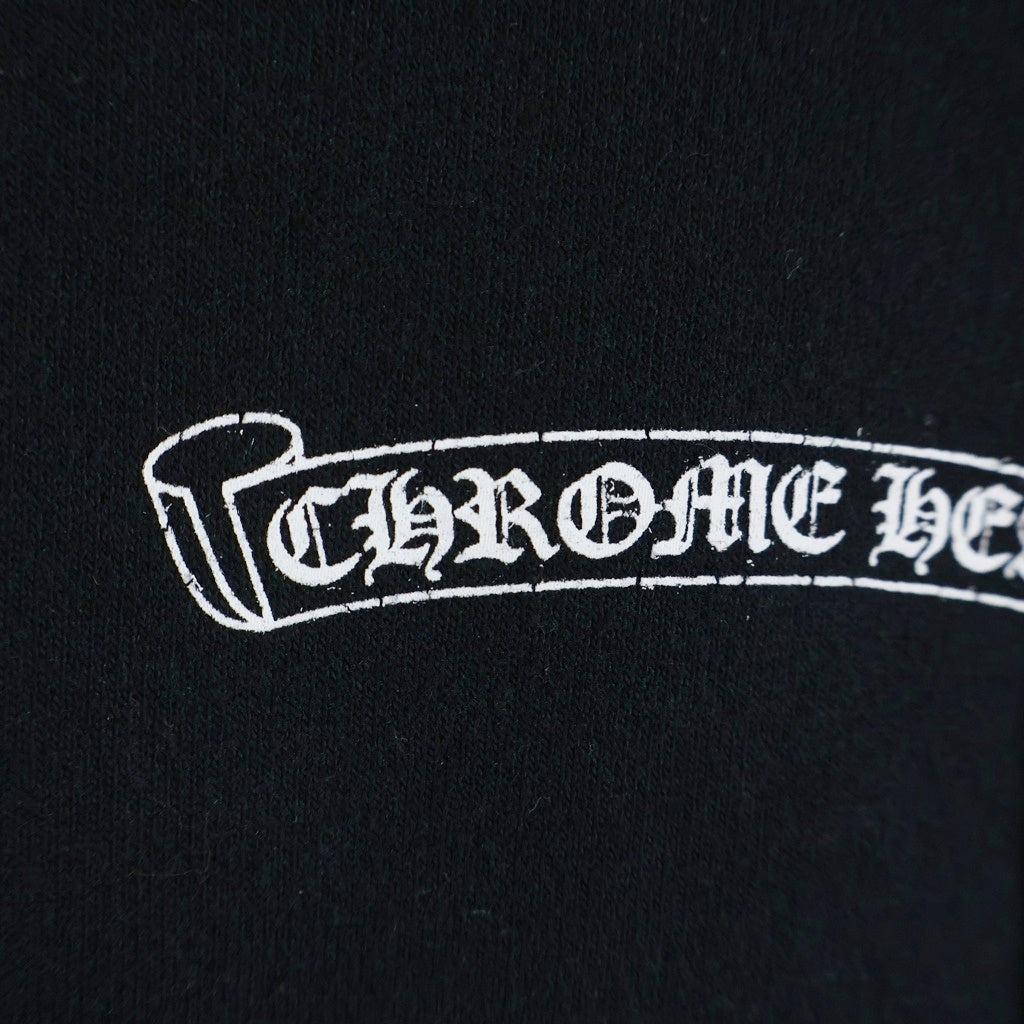 CHROME HEARTS(クロムハーツ) DAGGER EYE CHART HD PLVR バックダガー英字プリントプルオーバーパーカー ブラック