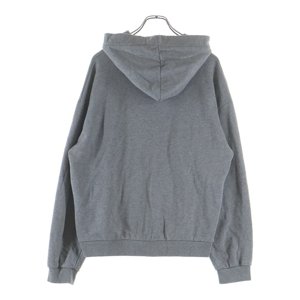 CELINE(セリーヌ) 21AW Loose Sweatshirt In Cotton Fleece ロゴ ドローコード プルオーバー パーカー グレー 2Y468670Q-08GC