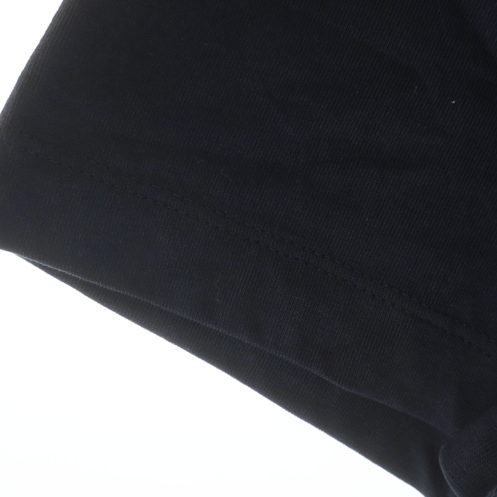 MONCLER(モンクレール) 24AW フロッキーロゴプリント ワッペン クルーネック 半袖Tシャツ カットソー ブラック J20918C00024 8390T