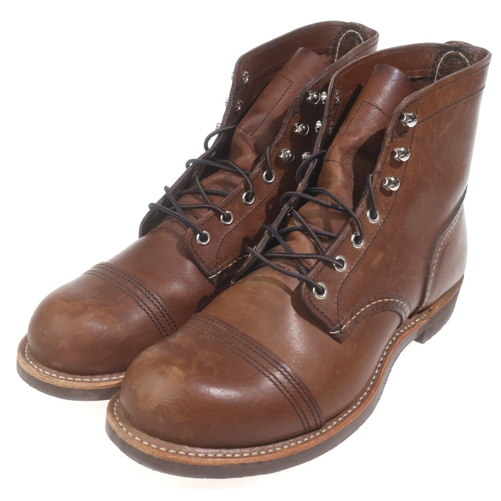 RED WING(レッド ウイング) Iron Ranger 08111-3 アイアンレンジャー アンバーハーネス キャップドトゥ ワークブーツ ブラウン