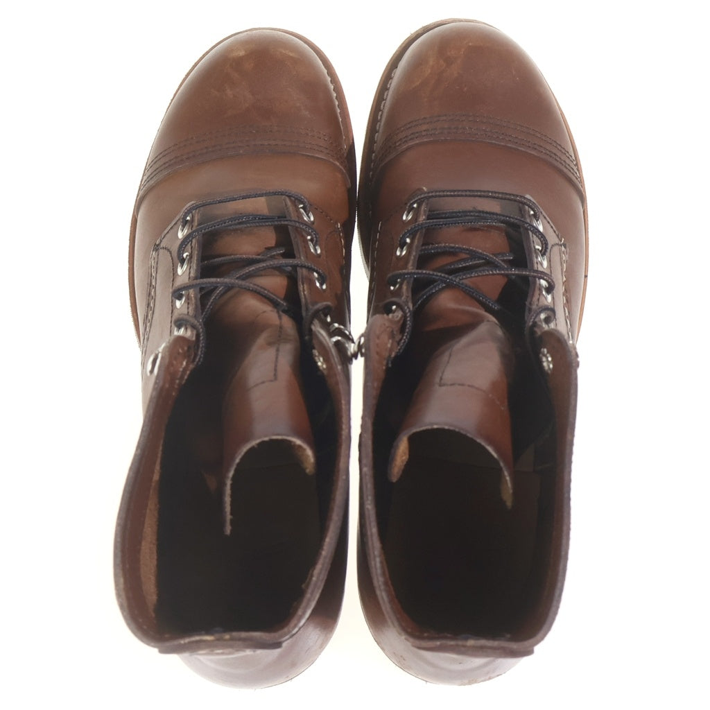RED WING(レッド ウイング) Iron Ranger 08111-3 アイアンレンジャー アンバーハーネス キャップドトゥ ワークブーツ ブラウン
