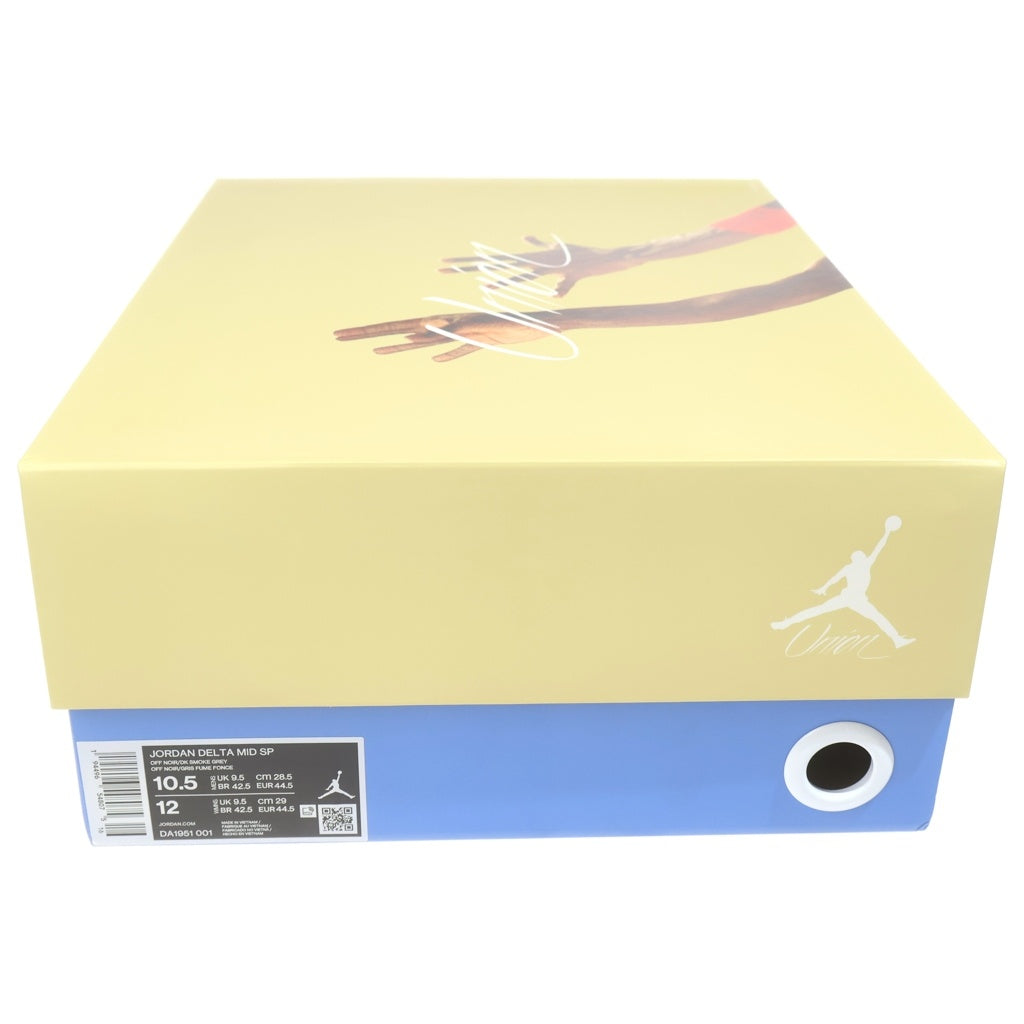 NIKE(ナイキ) ×UNION JORDAN DELTA MID OFF NOIR DA1951-001 ユニオン ジョーダン デルタ オフノワール ミッドカットスニーカー ブラック US10.5/28.5cm
