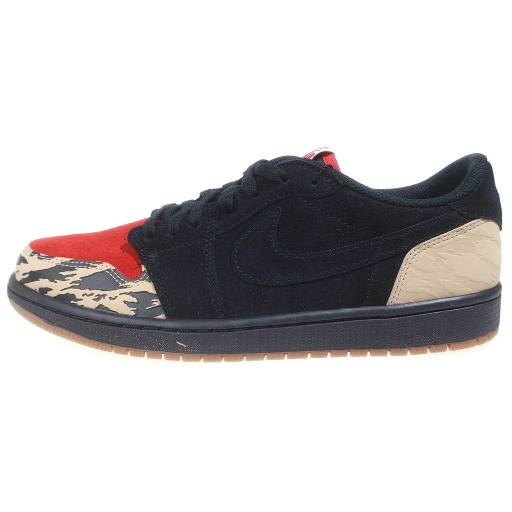 NIKE(ナイキ) ×Sole Fly AIR JORDAN 1 LOW BLACK AND SPORT RED DN3400-001 ソールフライ エアジョーダン1 ローカットスニーカー ブラック/レッド US10.5/28.5cm