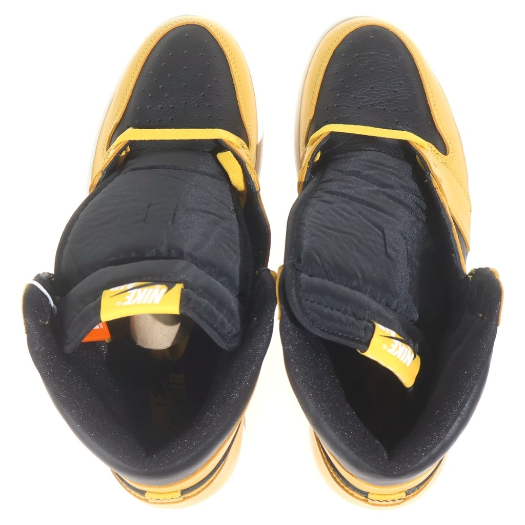 NIKE(ナイキ) AIR JORDAN 1 RETRO HIGH OG POLLEN 555088-701 エアジョーダン レトロ パラン ハイカットスニーカー イエロー/ブラック US11/29cm