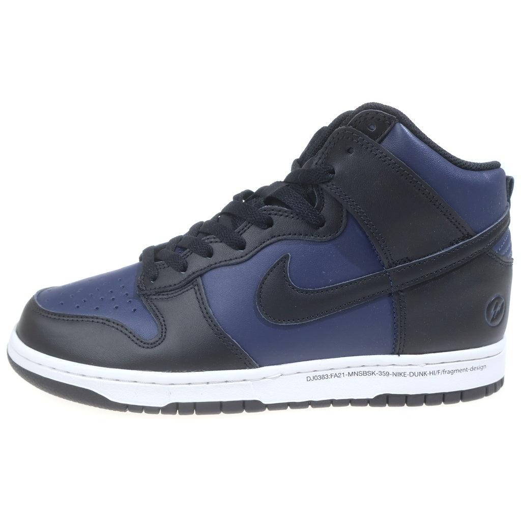 NIKE(ナイキ) ×FRAGMENT DESIGN DUNK HIGH CITY PACK MIDNIGHT NAVY DJ0383-400 フラグメント ダンク ミッドナイト ハイカットスニーカー ネイビー/ブラック US9.5/27.5cm