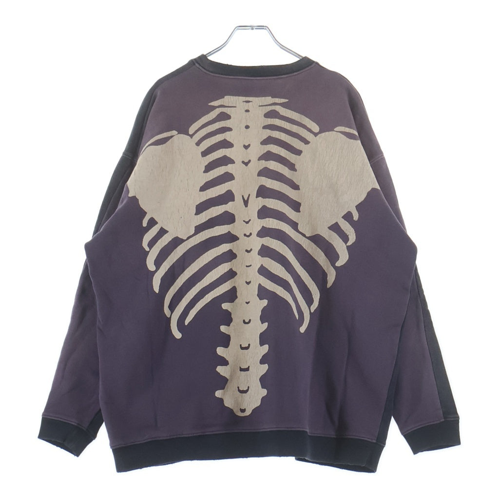 KAPITAL(キャピタル) Bone Sweatshirt 裏毛 2トーン ボーンプリント 