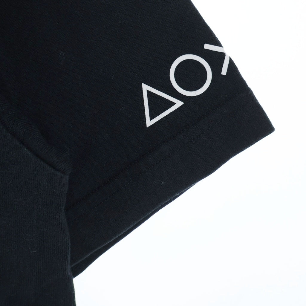BALENCIAGA(バレンシアガ) 21AW ×Playstation BOXY PS5 Tee プレイステーション ボクシー ロゴプリント オーバーサイズ クルーネック半袖Tシャツカットソー ブラック 651795 TKVF3