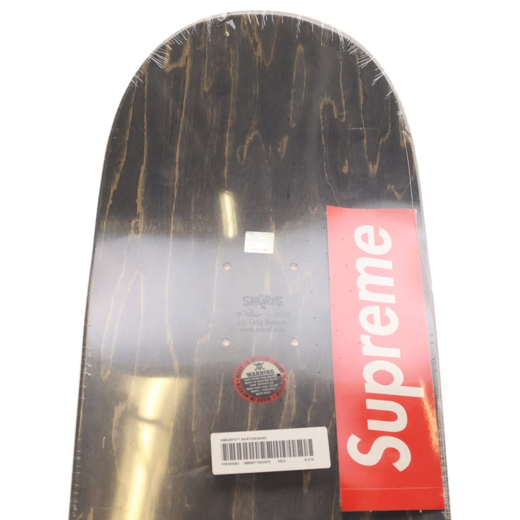 SUPREME(シュプリーム) 20AW x Smurfs Deck ボックスロゴペイントスケートボードデッキ レッド
