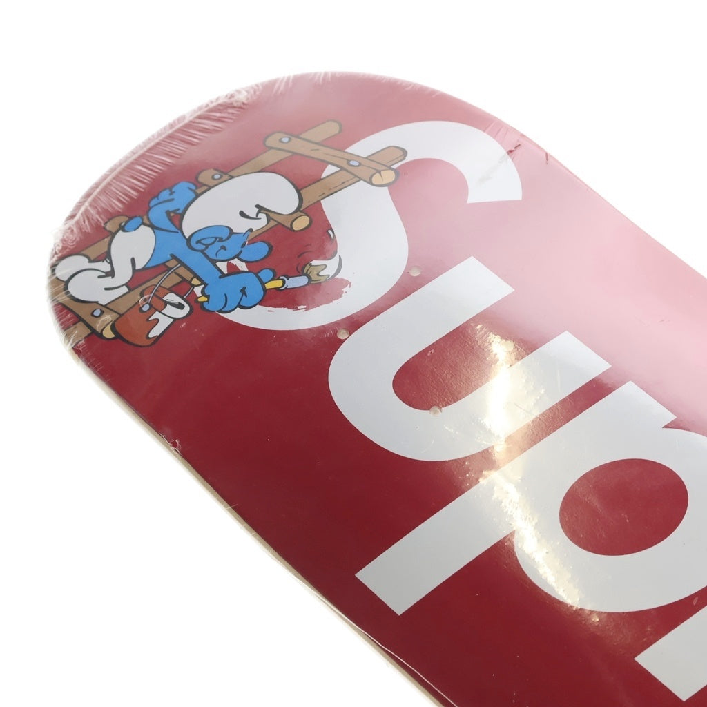 SUPREME(シュプリーム) 20AW x Smurfs Deck ボックスロゴペイントスケートボードデッキ レッド