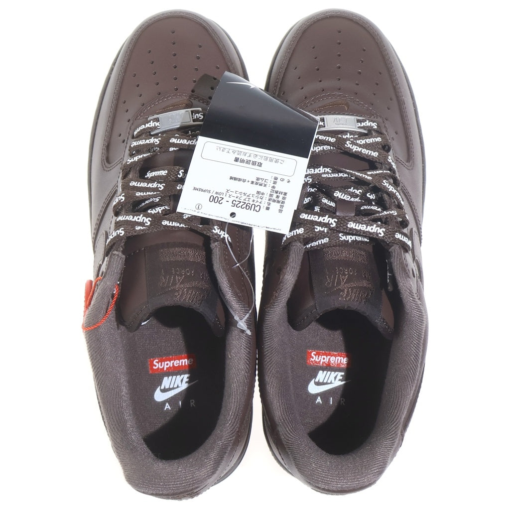 SUPREME(シュプリーム) ×NIKE Air Force 1 Low Baroque Brown エアフォース1 ロー バロックブラウン ローカットスニーカー US8/26CM ブラウン CU9225 200
