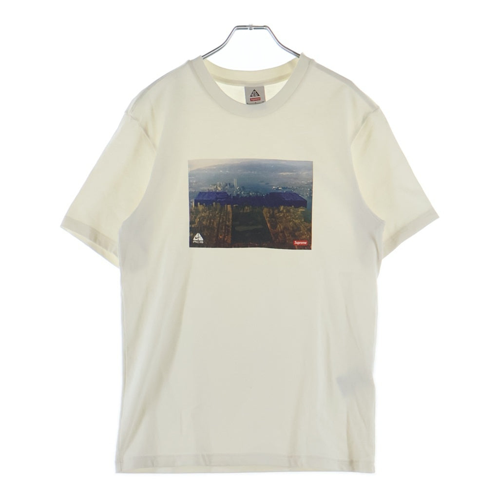 SUPREME(シュプリーム) 22AW ×NIKE ACG Grid Tee White グリッド クルーネック半袖Tシャツカットソー ホワイト DO6860-133