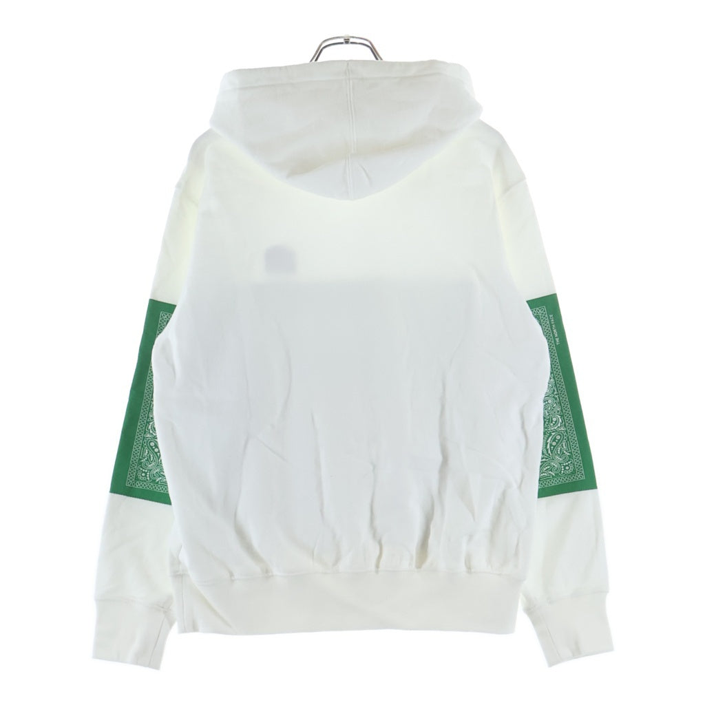 SUPREME(シュプリーム) 22SS Bandana Hooded Sweatshirt バンダナ プルオーバーフーディー ホワイト/グリーン NT02208I
