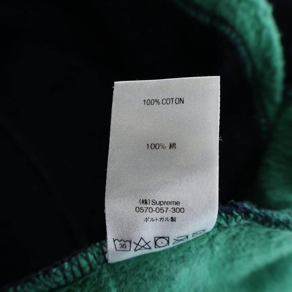 SUPREME(シュプリーム) 20AW Patchwork Hooded Sweatshirt パッチワーク フーデットスウェットシャツ サンフェード加工 パーカー ネイビー/グリーン