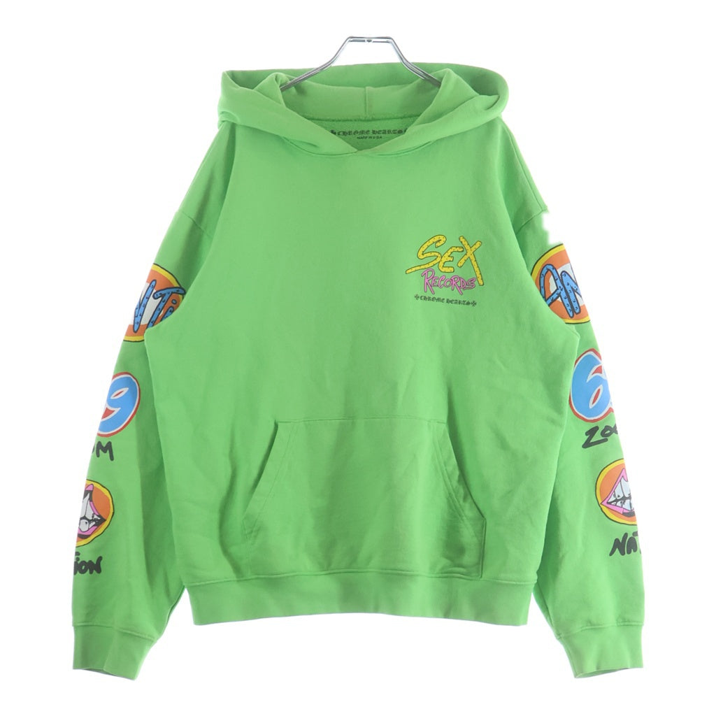 CHROME HEARTS(クロムハーツ) 21AW ×MATTY BOY PPO SEXRCD GRN HD PLVR マッティボーイ セックスレコード プルオーバーパーカー フーディー グリーン