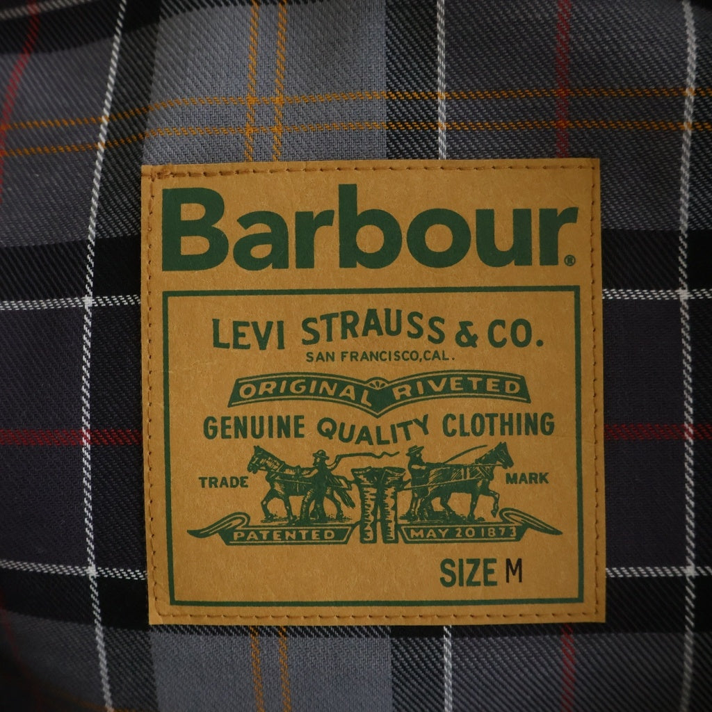Barbour(バブアー) ×LEVIS OILED ZIPUP JACKET オイルド ジップアップジャケット ネイビー
