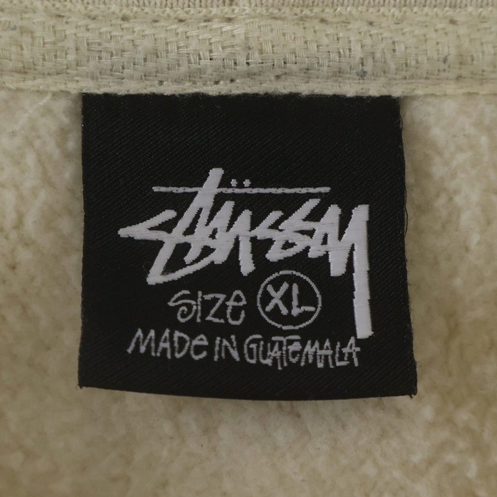 STUSSY(ステューシー) Basic Stussy Full Zip Hooded Sweat ベーシック ステューシー フルジップアップパーカー フーディー ベージュ 1974762