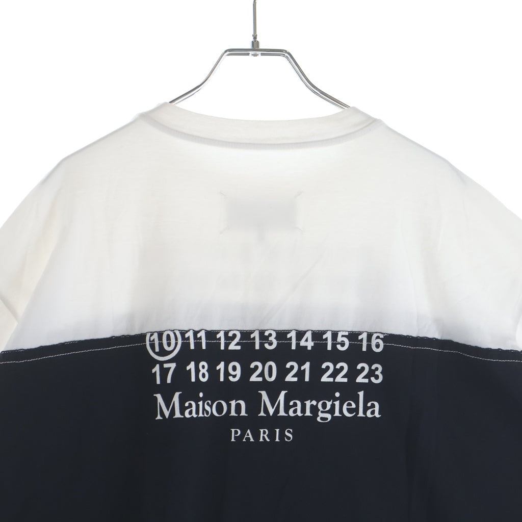 Maison Martin Margiela(メゾンマルタンマルジェラ) 20SS Spliced Numbering Print S/S Tee ナンバリング プリント オーバーサイズ クルーネック半袖Tシャツカットソー S50GC601 S22816