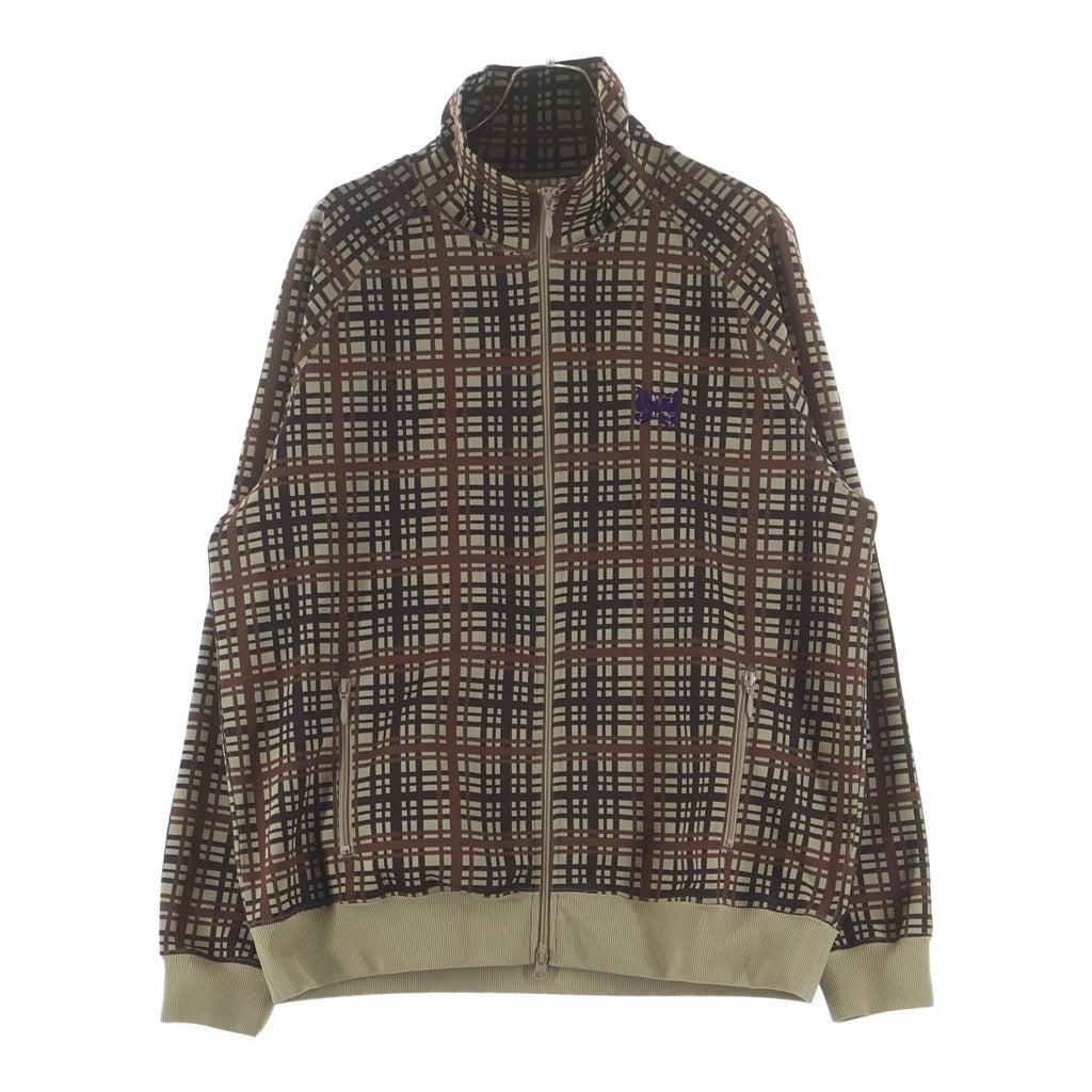 Needles(ニードルス) Track Jacket Poly Jacquard チェック トラックジャケット ブラウン RW312